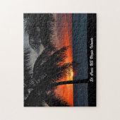 US Jungfrau Islands St. Croix USVI Sunset Tropical Puzzle (Vertikal)