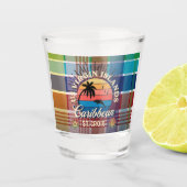 US Jungfrau Islands St. Croix USVI Tropical Madras Schnapsglas (Vorderseite)
