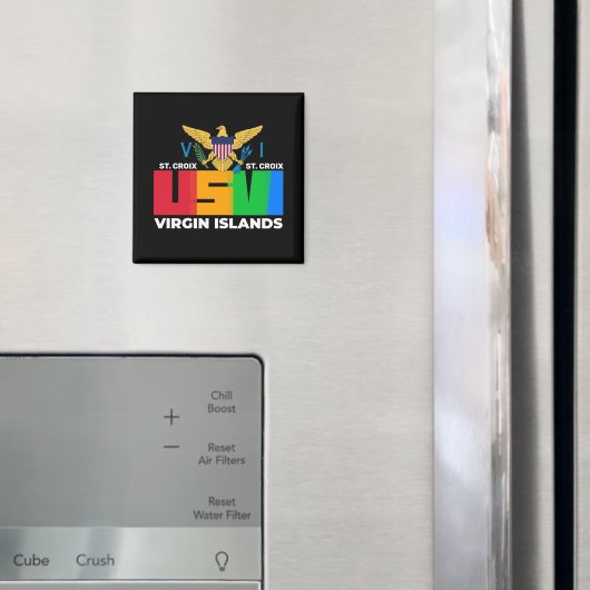 US Jungfrau Islands St. Croix USVI Tropical Magnet (In Situ (Kühlschrank))