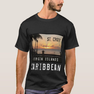 US Jungfrau Islands St. Croix USVI Tropical Sunset T-Shirt