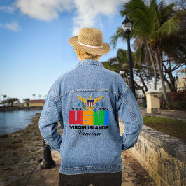 US Jungfrau Islands St. Croix USVI Tropical U.S. V Jeansjacke