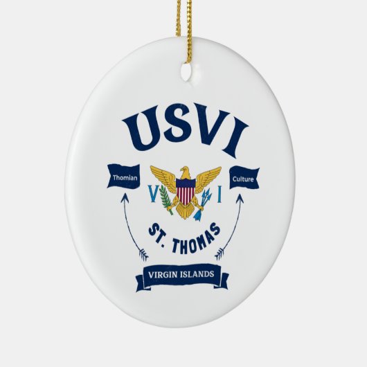 US Jungfrau Islands St Thomas Thomian USVI Keramik Ornament (Rechts)