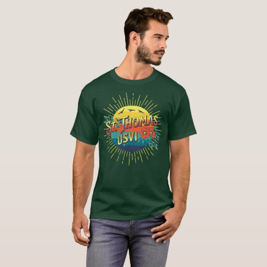 US Jungfrau Islands St. Thomas U.S. VI Tropical Su T-Shirt (Vorne ganz)