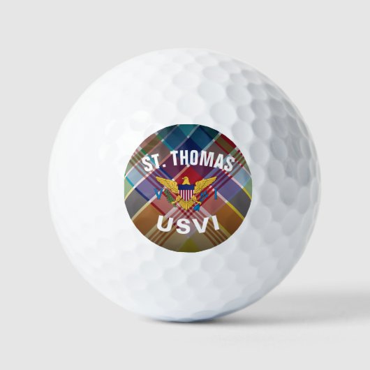 US Jungfrau Islands St. Thomas USVI Golfball (Vorderseite)