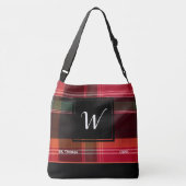 US Jungfrau Islands St. Thomas USVI Madras Custom Tragetaschen Mit Langen Trägern (Rückseite)