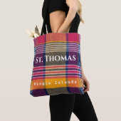 US Jungfrau Islands St. Thomas USVI Madras Pattern Tasche (Von Nahem)