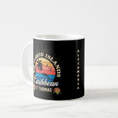 US Jungfrau Islands St. Thomas USVI Personalize Kaffeetasse (Vorderseite Links)