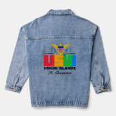 US Jungfrau Islands St. Thomas USVI Tropical Jeansjacke (Rückseite)