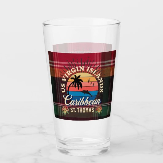 US Jungfrau Islands St. Thomas USVI Tropical Madra Glas (Vorderseite)
