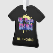 US Jungfrau Islands St. Thomas USVI Weihnachten Ornament (Vorderseite)
