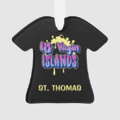 US Jungfrau Islands St. Thomas USVI Weihnachten Ornament (Rückseite)