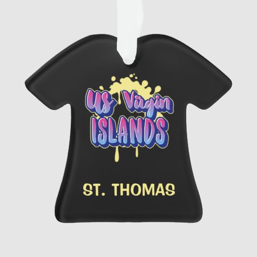 US Jungfrau Islands St. Thomas USVI Weihnachten Ornament (Vorderseite)