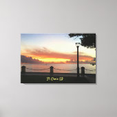 US Jungfrau Islands Sunset St. Croix USVI Leinwanddruck (Vorderseite)