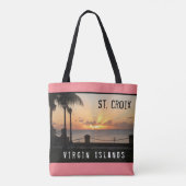 US Jungfrau Islands Sunset USVI St. Croix Tropical Tasche (Rückseite)
