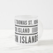 US Jungfrau Islands USVI Caribbean Tropical Mattglastasse (VorderseiteRechts)