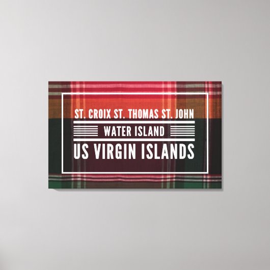 US Jungfrau Islands USVI Madras Tropical Leinwanddruck (Vorderseite)