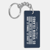 US Jungfrau Islands USVI St. Croix St. Thomas Cust Schlüsselanhänger (Vorderseite links)