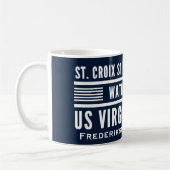 US Jungfrau Islands USVI Tropical Personalize Kaffeetasse (Links)