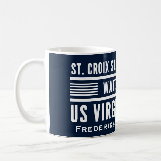 US Jungfrau Islands USVI Tropical Personalize Kaffeetasse (Links)