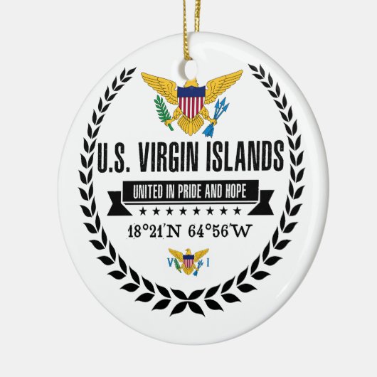 US-Jungfrau Keramik Ornament (Links)