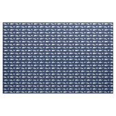 US-Jungfrau - Navy & White Fabric Stoff (Yard (91,4 cm))