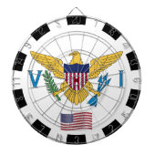 US-Jungfrauen Dartboard & Flag / Spielbrett Dartscheibe (vorne)