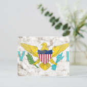 US-Jungfrauen Postkarte (Stehend Vorderseite)