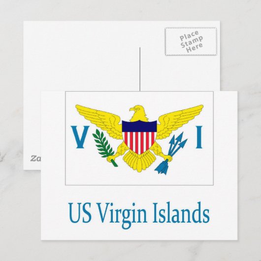 US-Jungfrauen Postkarte (Vorne/Hinten)