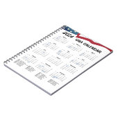 US-Kalender 2024 Notizblock (Linke Seite)