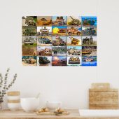 US-KAMPFFAHRZEUGE "MONTAGE" POSTER (Küche)