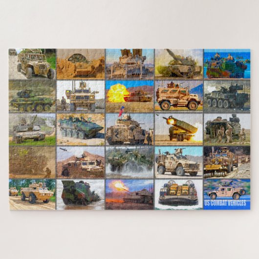 US-KAMPFFAHRZEUGE "MONTAGE" PUZZLE (Horizontal)