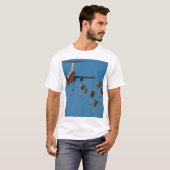 US-KAMPFPLATZ - US-Im Flugzeug T-Shirt (Vorne ganz)
