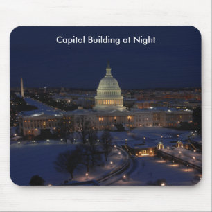 US-Kapitol bei Nacht Mousepad