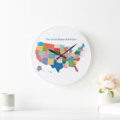 US-Karte auf Uhr (Zuhause)