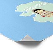 US-Karte für Kinder in Whimsical Poster (Ecke)