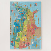 US-Karte für Kinder Puzzle (Vertikal)