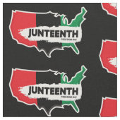 US-Karte Juneteentlicher Tag der Freiheit Stoff (Nahaufnahme)