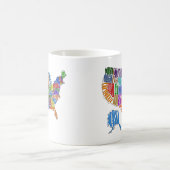 US-Karte Kaffeetasse (Mittel)