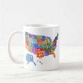 US-Karte Kaffeetasse (Links)