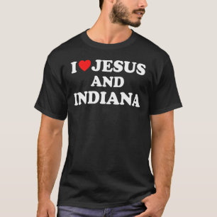 US-Karte stolz Christlich I Liebe Jesus und Indian T-Shirt