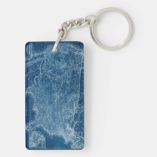 US-Karten-Plan Schlüsselanhänger (Rückseite)