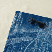 US-Karten-Plan Strandtuch (Beispiel)