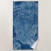 US-Karten-Plan Strandtuch (Vorderseite)