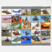 US-KAVIERAFTUNG "MONTAGE" FLEECEDECKE (Vorderseite (Horizontal))