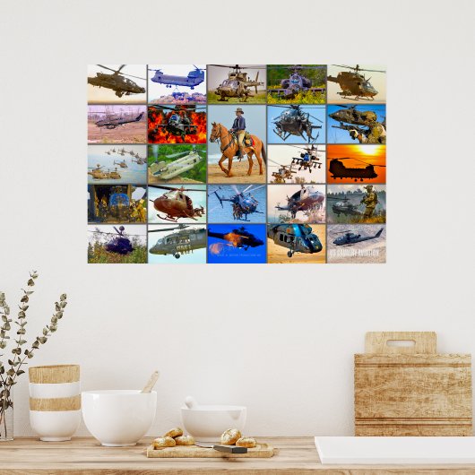 US-KAVIERAFTUNG "MONTAGE" POSTER (Küche)