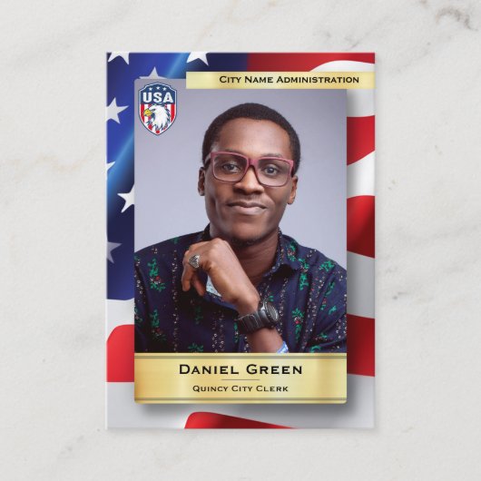 US-Kongresskarte für den Handel mit Waren der Priv Telefonnummerkarte (Vorderseite)