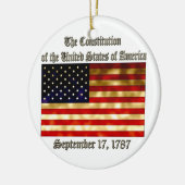 US-Konstitution Keramikornament (Links)