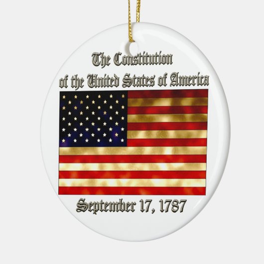 US-Konstitution Keramikornament (Links)