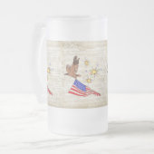 US-Konstitution Mattglas Bierglas (Vorderseite Links)