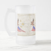 US-Konstitution Mattglas Bierglas (Links)